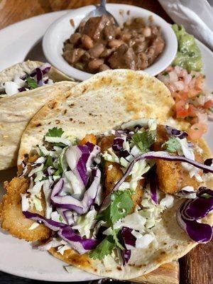 Fried shrimp tacos