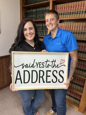 Brookelyn & Deserae closed on their first home!