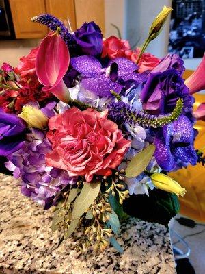 Stunning flowers with orchids for surgery recovery