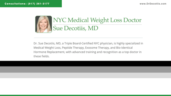 Sue Decotiis, MD -  NYC Medical Weight Loss Doctor Cover