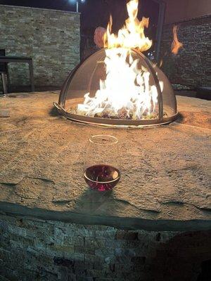 Nice patio area to enjoy some Cabernet  Sauvignon.