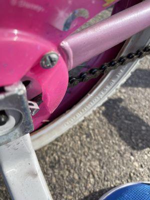 Did not fix my daughter's bike correctly.