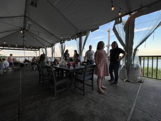 Our family had the whole patio