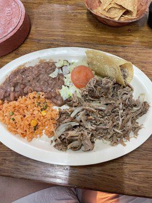 Carnitas plate