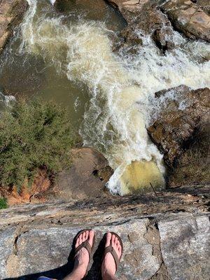 Overlooking The waterfall