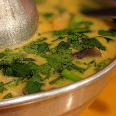 Tom kha soup with tofu