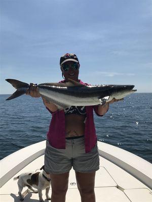 Donna Osborne with her first Cobia!