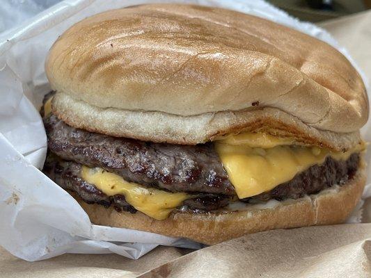 Double jumbo burger without any of the veggies.