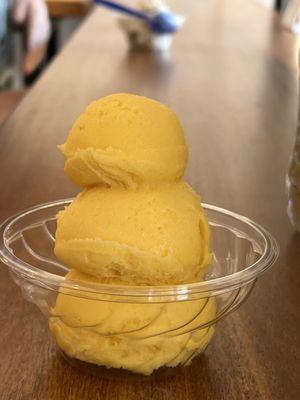 Mango sorbet