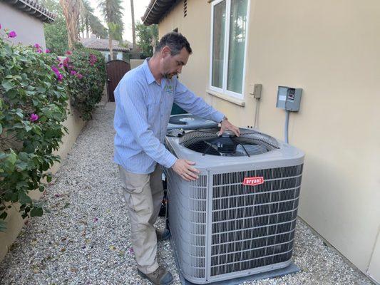 Condenser installation