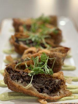 Barbacoa Fried Rolls