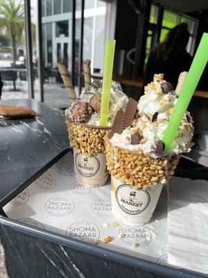 Ferrero Roche Milkshake & Peanut Butter Milkshake