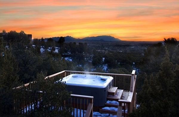 Jewel of Circle Drive hot tub with view