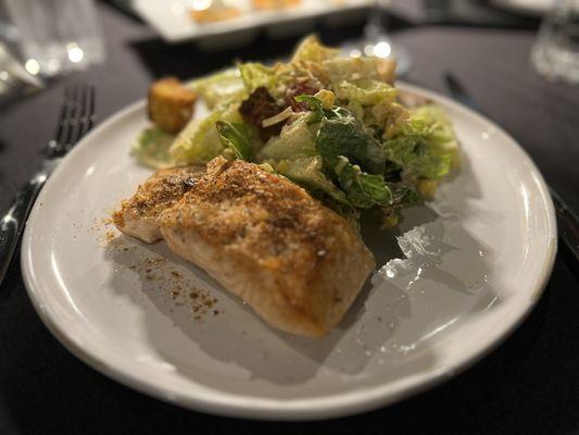 Blackened Salmon Blackened Caesar Salad