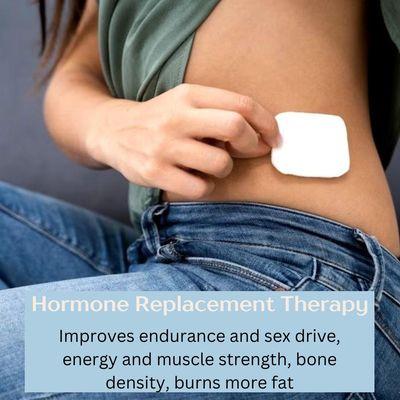 Hormone replacement therapy for men and women helps with endurance and sex drive, energy and muscle strength, bone density & burns more fat!