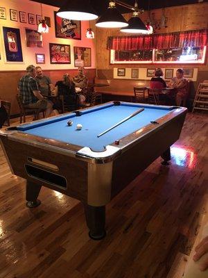 Fun times at pool table!