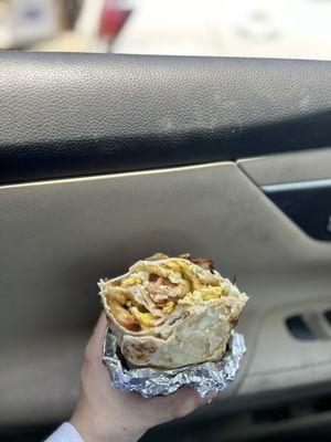 Egg and Potato Burrito