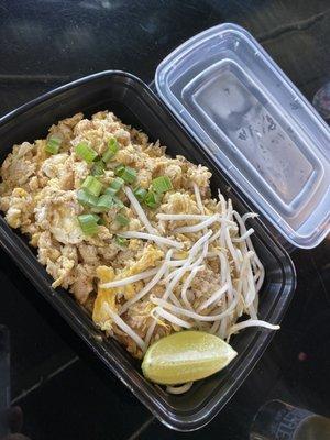 What we got, pic of actual crab padthai!