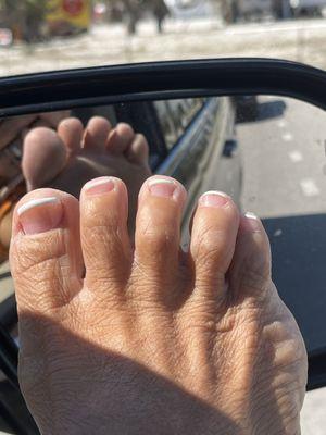 These toes are shoeless 99% of the time and Diamond Nails & Spa keep them looking mighty fine.