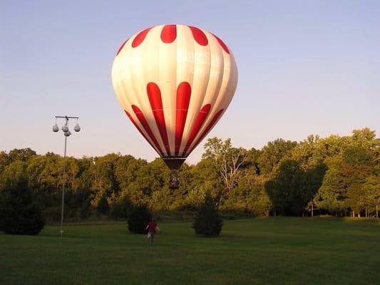 About to land!