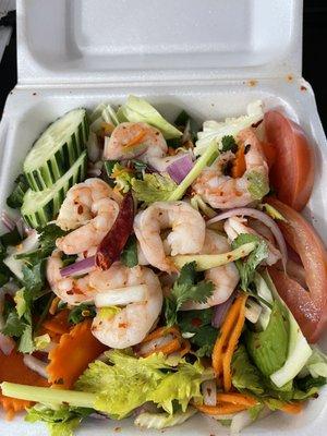 Spicy shrimp salad