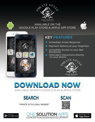 Download out App today!  Have your bondsman at your fingertips!