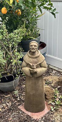 St Francis garden statue