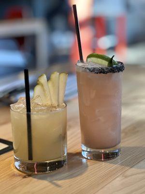 Drinks-pear and spicy margarita