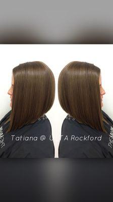 Tatiana Kindler. Redken Color Certified. Master hair designer at The Salon at Ulta. Follow on Instagram @ Tatiana_UltaRockford