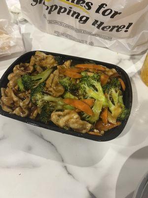 Chicken and broccoli