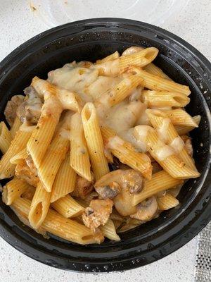 Chicken and mushroom penne