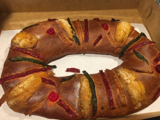 Rosca de Reyes bread.