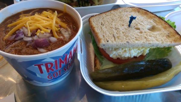 Express lunch lite $8.25. Half sandwich and soup. + drink