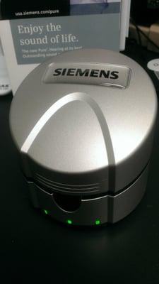 Rechargeable hearing aid solutions from Seimens....great solution to thise who hate changing batteries