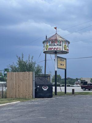 Sign out front