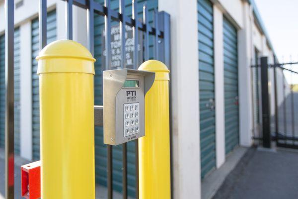 Our keypads - which grant entry and exit onto the property. Each customer gets to customize their gate code.