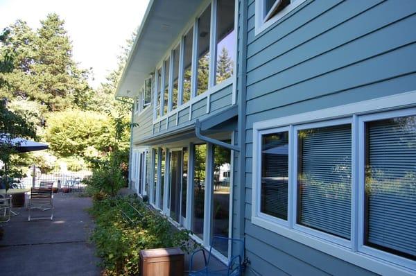 Exterior painting in Portland's west hills.