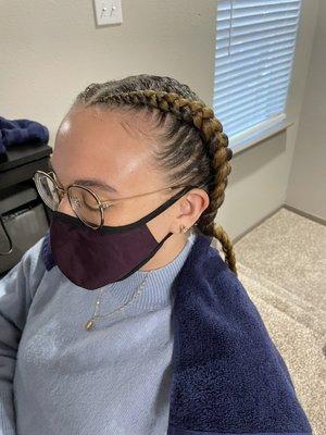 Two fees in braids