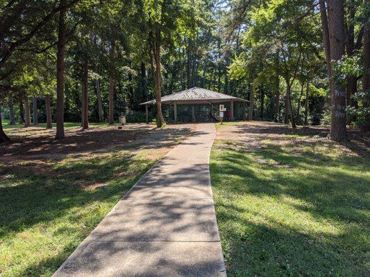 Picnic shelter at Tuckaseegee Park, Charlotte