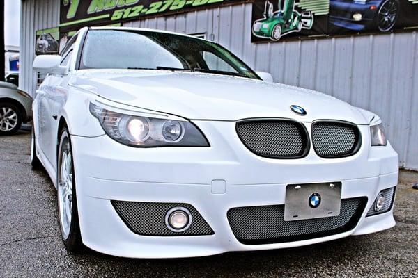 New Fiberglass custom front bumper along with new polished mesh inserts. Hid Kit install and Color Matched EyeBrow.