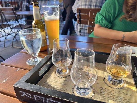 Whiskey flight, beer, excellence