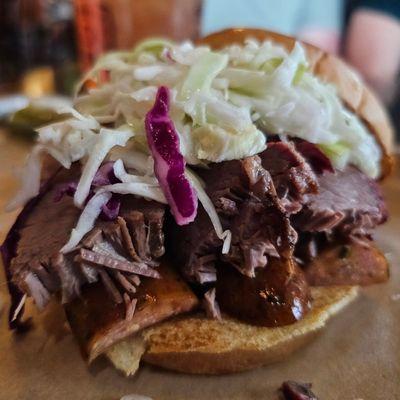 Sasquatch sandwich.   Super tender brisket