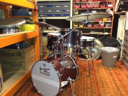 TreeHouse drums are hand crafted in the basement. Check out this Compact Nesting Kit, assembled and ready for action!