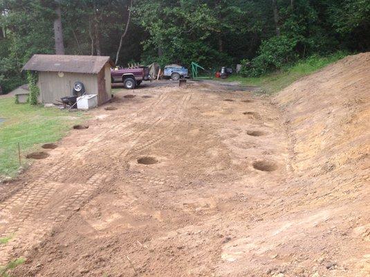 POST HOLES FOR POLE BARN