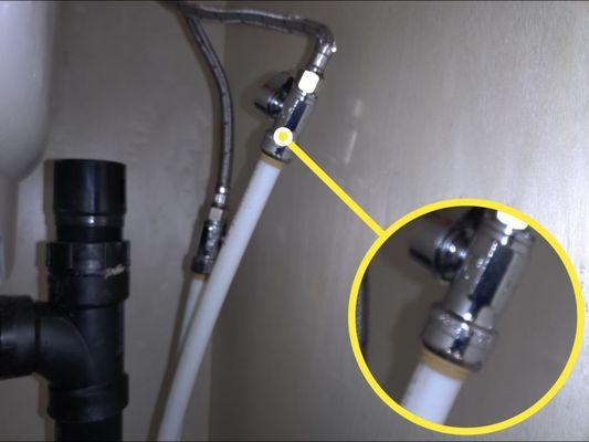 Valve leaking under sink