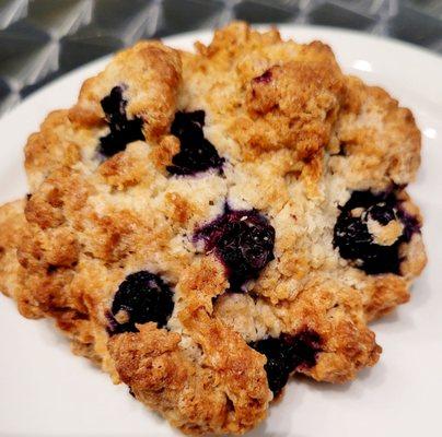 Blueberry scone....scrumptious!