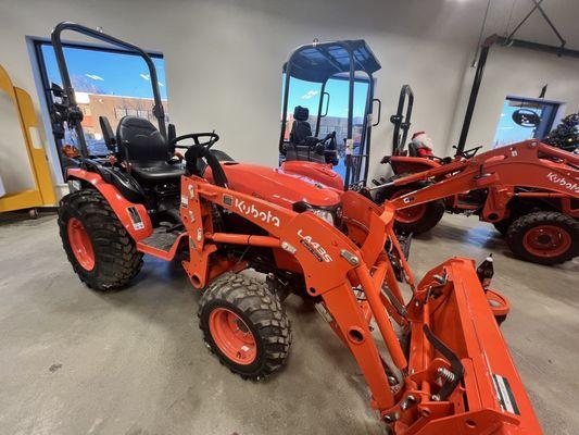 New tractors to checkout inside, instead of the current -15° temps outside!!