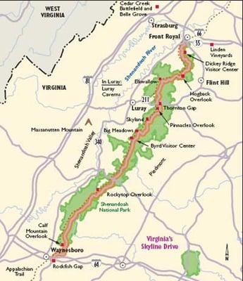 we Go on the AP Trail and the SKYLINE Drive to pickup hikers every Spring and Fall!