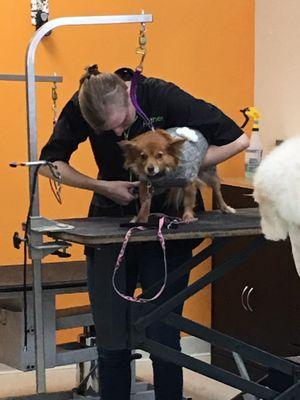 Ruby getting nails did