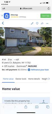 Latest listing. Moved a family in this summer and 6 months later placed the home on the market